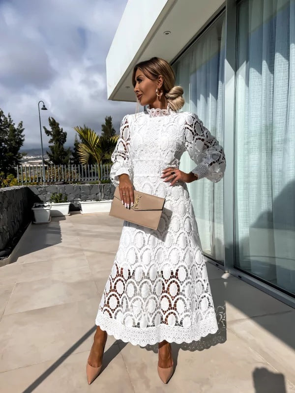 Robe Avec Dentelle Et Fermeture Zippée Pour Femme | Idéale Pour Mariages Et Soirées