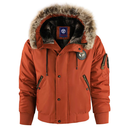 Blouson Bombardier à Capuche avec Fermeture Zippée pour Homme | Idéal pour l'Hiver