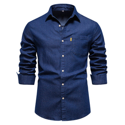 Chemise À Manches Longues avec Poches Poitrine pour Homme | Idéale pour Un Usage Quotidien