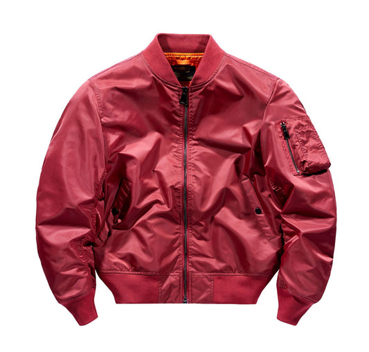 Blouson aviateur avec finitions côtelées pour adultes | Idéal pour la mi-saison