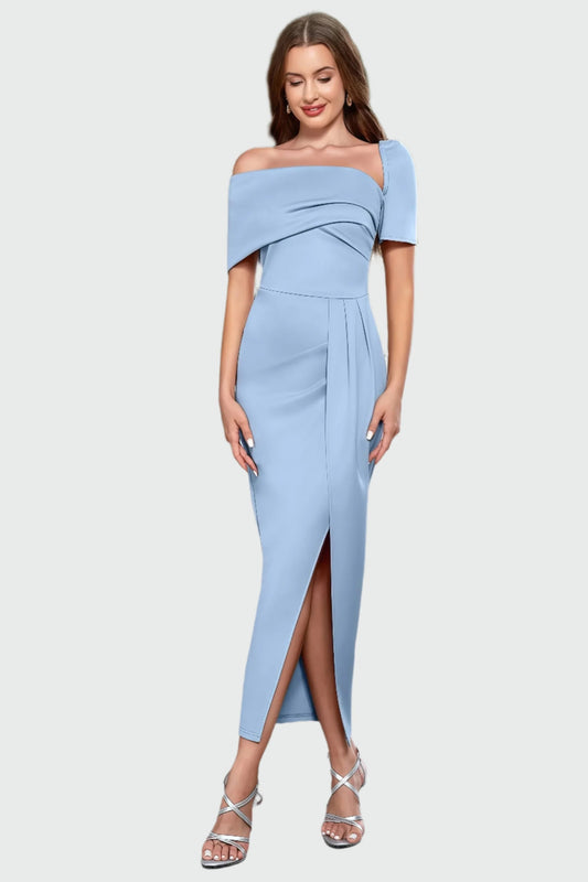 Robe Midi Asymétrique à Une Épaule pour Femme | Idéale pour les Sorties et Événements Spéciaux