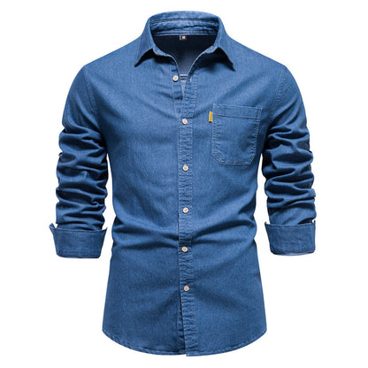 Chemise À Manches Longues avec Poches Poitrine pour Homme | Idéale pour Un Usage Quotidien