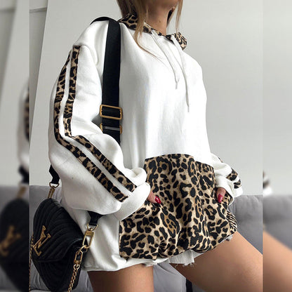 Sweat à Capuche avec Motif Léopard pour Femme | Idéal pour un Usage Quotidien