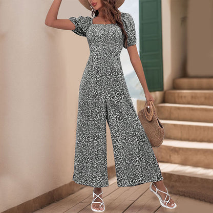 Combinaison Oversize Avec Manches Bouffantes Et Taille Élastique Pour Femme | Idéal Pour L’été