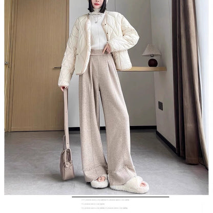 Pantalon Large avec Franges et Taille Standard pour Femme | Idéal pour Quotidien et Occasions
