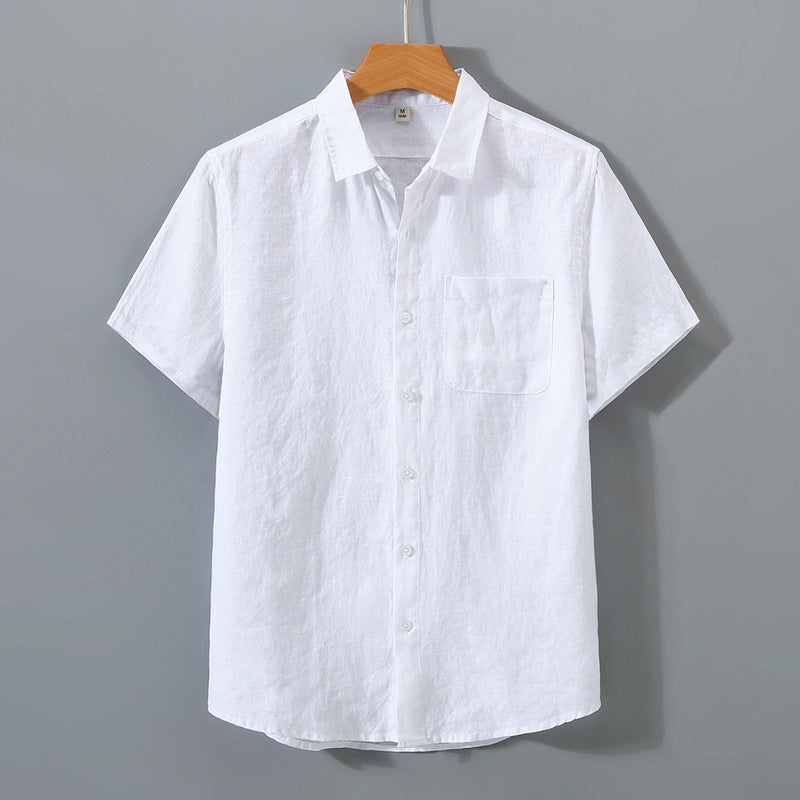Chemise À Manches Courtes Avec Coupe Droite Pour Hommes | Idéale Pour La Saison Chaude Et Les Usages Quotidiens