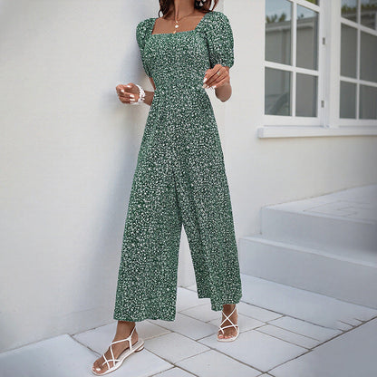 Combinaison Oversize Avec Manches Bouffantes Et Taille Élastique Pour Femme | Idéal Pour L’été
