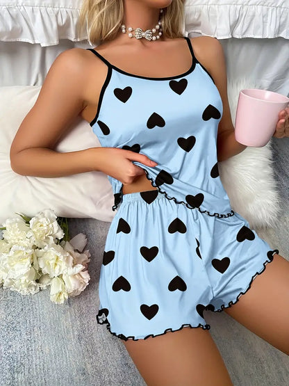 Ensemble Pyjama Deux Pièces avec Coupe Ample pour Femme | Idéal pour la Maison ou la Nuit