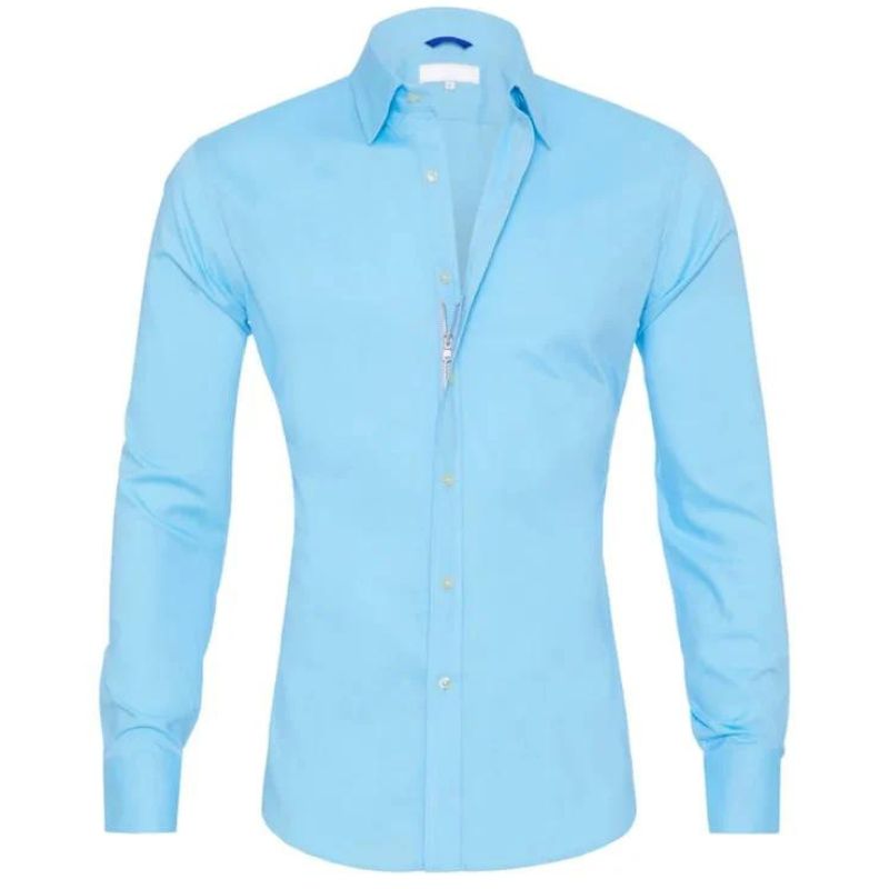 Chemise Slim Fit À Manches Longues Pour Homme | Idéal Pour Usage Quotidien