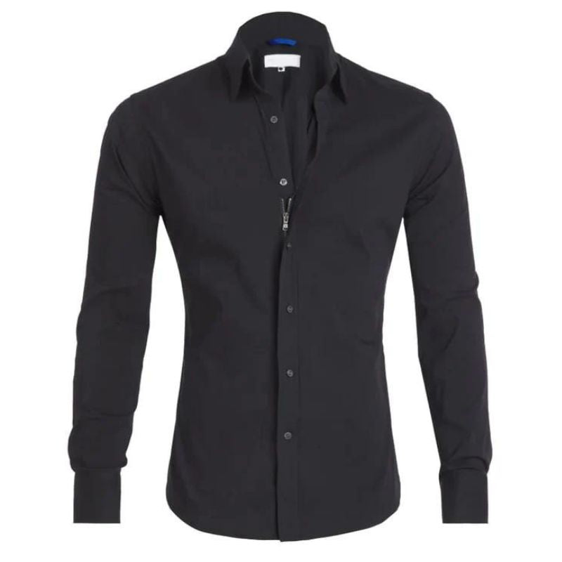 Chemise Slim Fit À Manches Longues Pour Homme | Idéal Pour Usage Quotidien