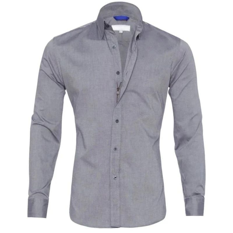 Chemise Slim Fit À Manches Longues Pour Homme | Idéal Pour Usage Quotidien