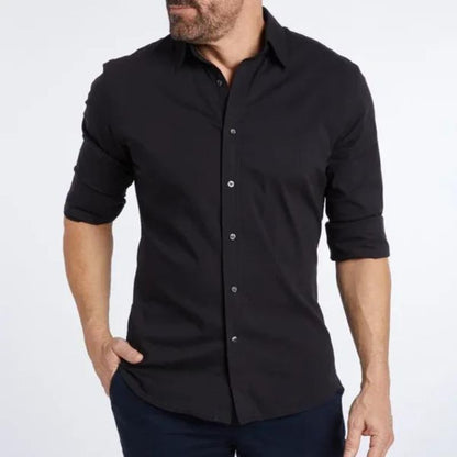 Chemise Slim Fit À Manches Longues Pour Homme | Idéal Pour Usage Quotidien