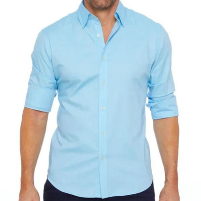 Chemise Slim Fit À Manches Longues Pour Homme | Idéal Pour Usage Quotidien