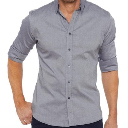 Chemise Slim Fit À Manches Longues Pour Homme | Idéal Pour Usage Quotidien
