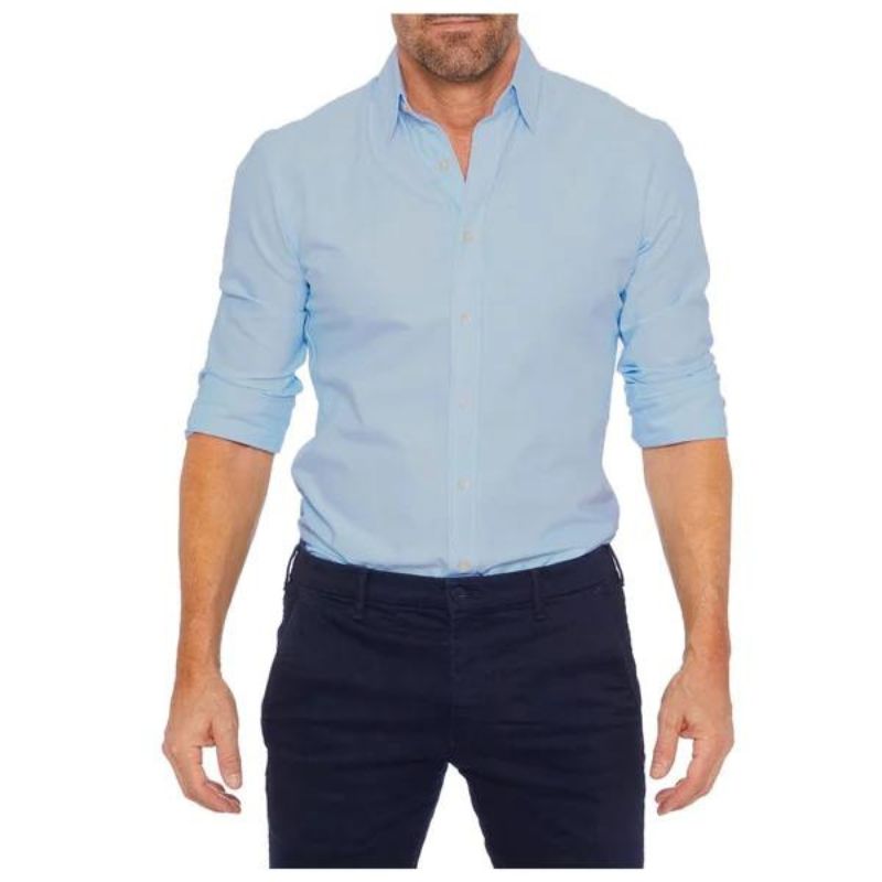 Chemise Slim Fit À Manches Longues Pour Homme | Idéal Pour Usage Quotidien