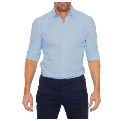Chemise Slim Fit À Manches Longues Pour Homme | Idéal Pour Usage Quotidien