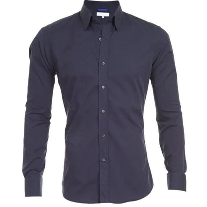 Chemise Slim Fit À Manches Longues Pour Homme | Idéal Pour Usage Quotidien