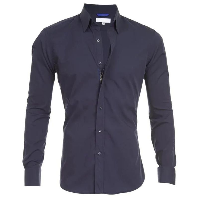 Chemise Slim Fit À Manches Longues Pour Homme | Idéal Pour Usage Quotidien
