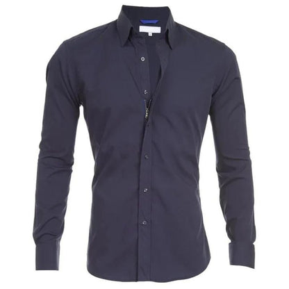 Chemise Slim Fit À Manches Longues Pour Homme | Idéal Pour Usage Quotidien