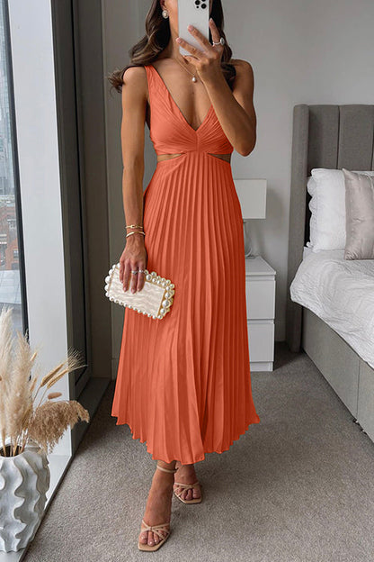 Robe Longue Plissée Avec Silhouette Ample Pour Femme | Idéale Pour l'Été et les Occasions Spéciales
