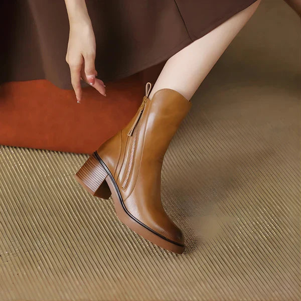 Bottines d’Hiver à Plateforme avec Coupe Montante pour Femmes | Idéal pour l’Hiver