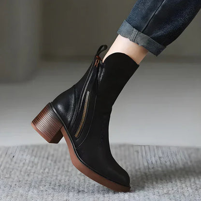 Bottines d’Hiver à Plateforme avec Coupe Montante pour Femmes | Idéal pour l’Hiver