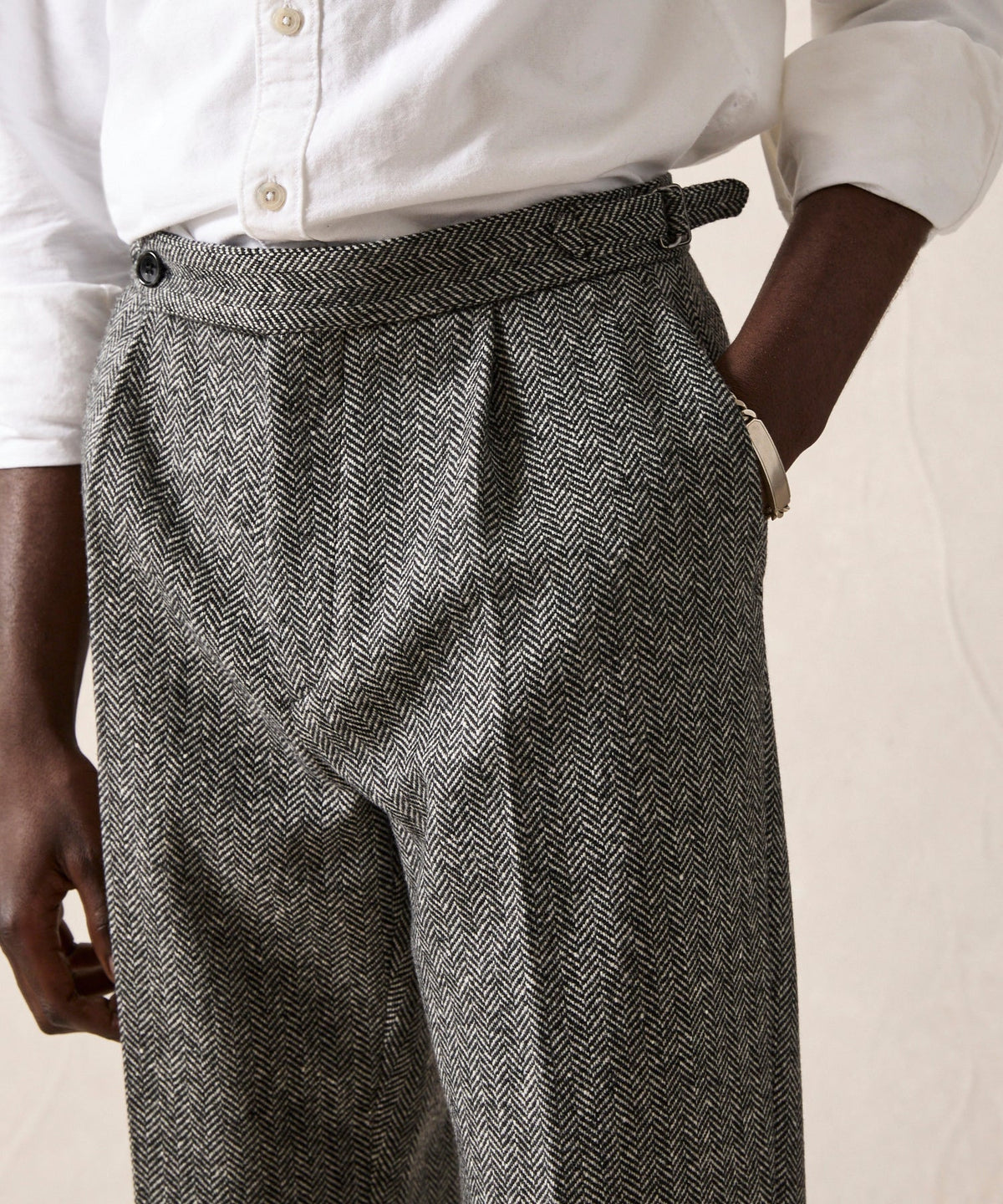 Pantalon à Coupe Droite avec Ajusteurs Latéraux pour Homme | Idéal pour les Occasions Formelles