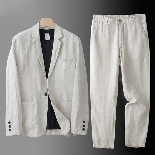 Ensemble Blazer Décontracté et Pantalon Droit pour Homme | Idéal Pour Les Occasions Informelles