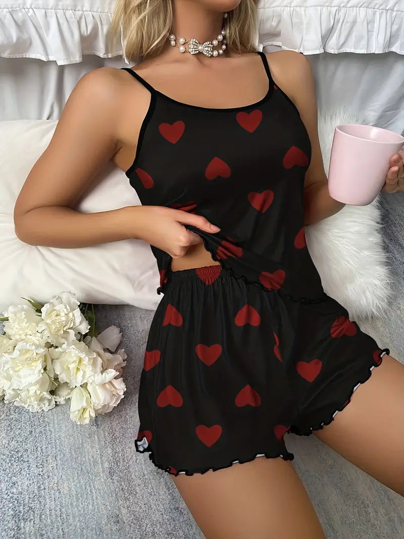Ensemble Pyjama Deux Pièces avec Coupe Ample pour Femme | Idéal pour la Maison ou la Nuit