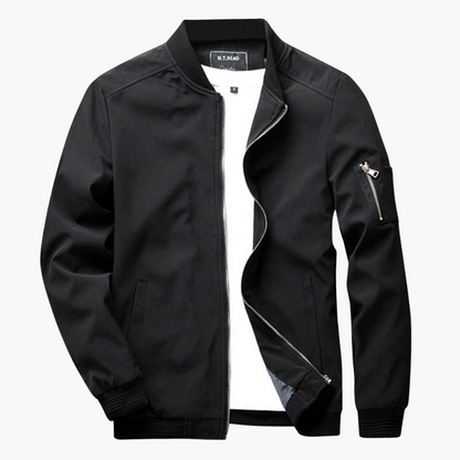 Veste Bomber Avec Poches Zippées Et Coupe Classique Pour Homme | Idéal Pour La Mi-Saison Et Un Usage Quotidien