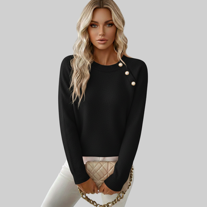 Pull En Maille Avec Détails Perles Pour Femme | Idéal Pour Usage Quotidien