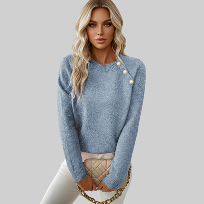 Pull En Maille Avec Détails Perles Pour Femme | Idéal Pour Usage Quotidien