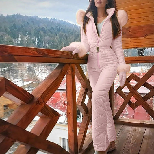 Combinaison De Ski avec Fermeture Zippée pour Femme | Idéale pour les Activités D’Hiver