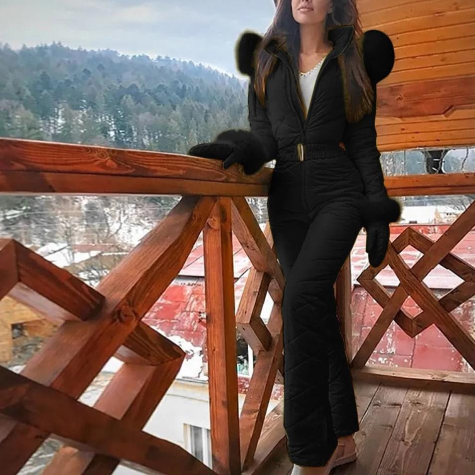 Combinaison De Ski avec Fermeture Zippée pour Femme | Idéale pour les Activités D’Hiver