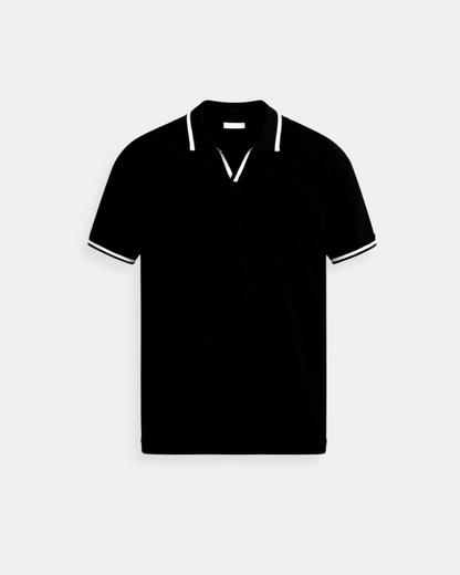 Polo À Col Ouvert Avec Finitions Contrastées Pour Hommes | Idéal Pour La Saison Chaude Et Les Usages Quotidiens