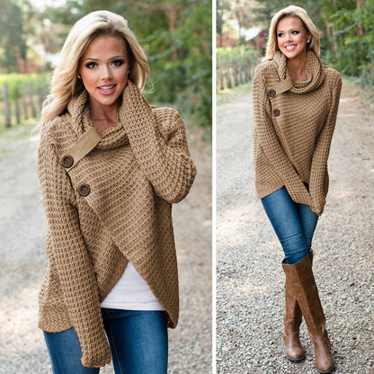 Pull Tricoté pour Femme en Polyester | Coupe Ajustée