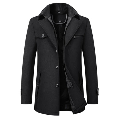 Veste Ajustée avec Fermeture Zippée pour Hommes | Idéale pour l’Hiver
