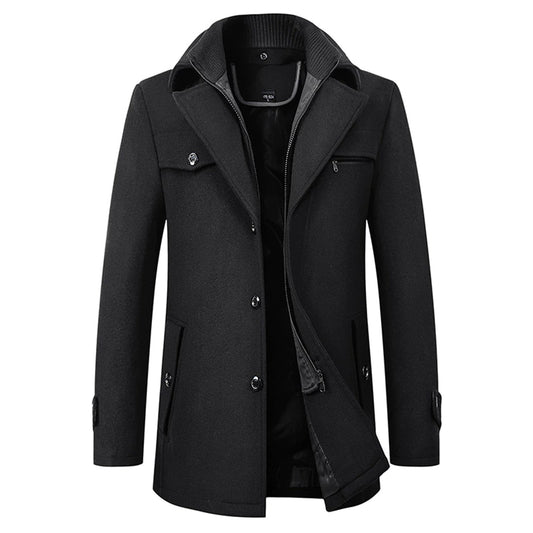 Veste Ajustée avec Fermeture Zippée pour Hommes | Idéale pour l’Hiver