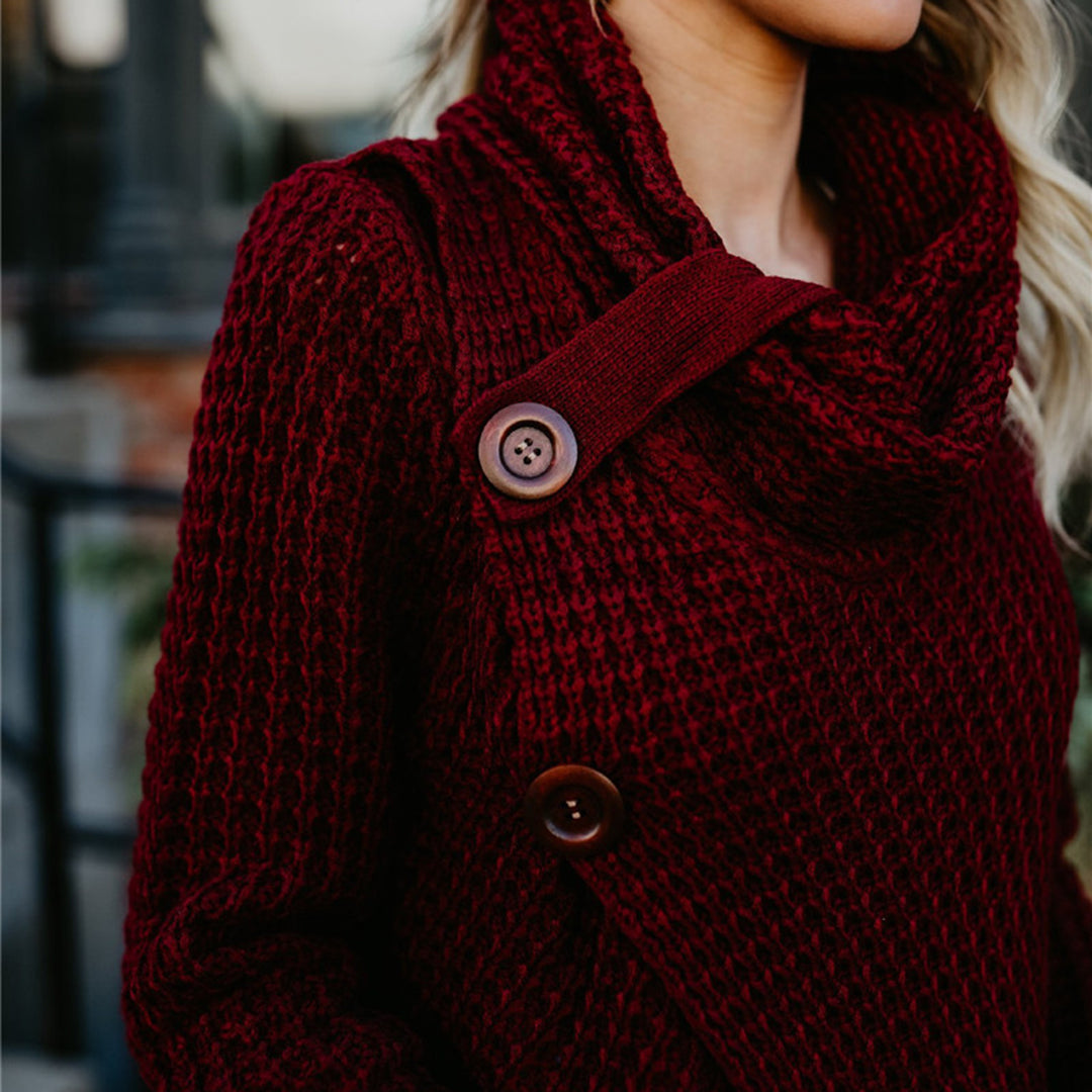 Pull Tricoté pour Femme en Polyester | Coupe Ajustée
