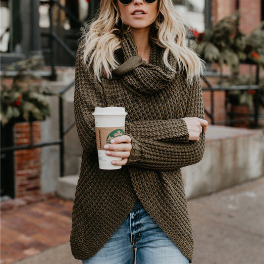Pull Tricoté pour Femme en Polyester | Coupe Ajustée