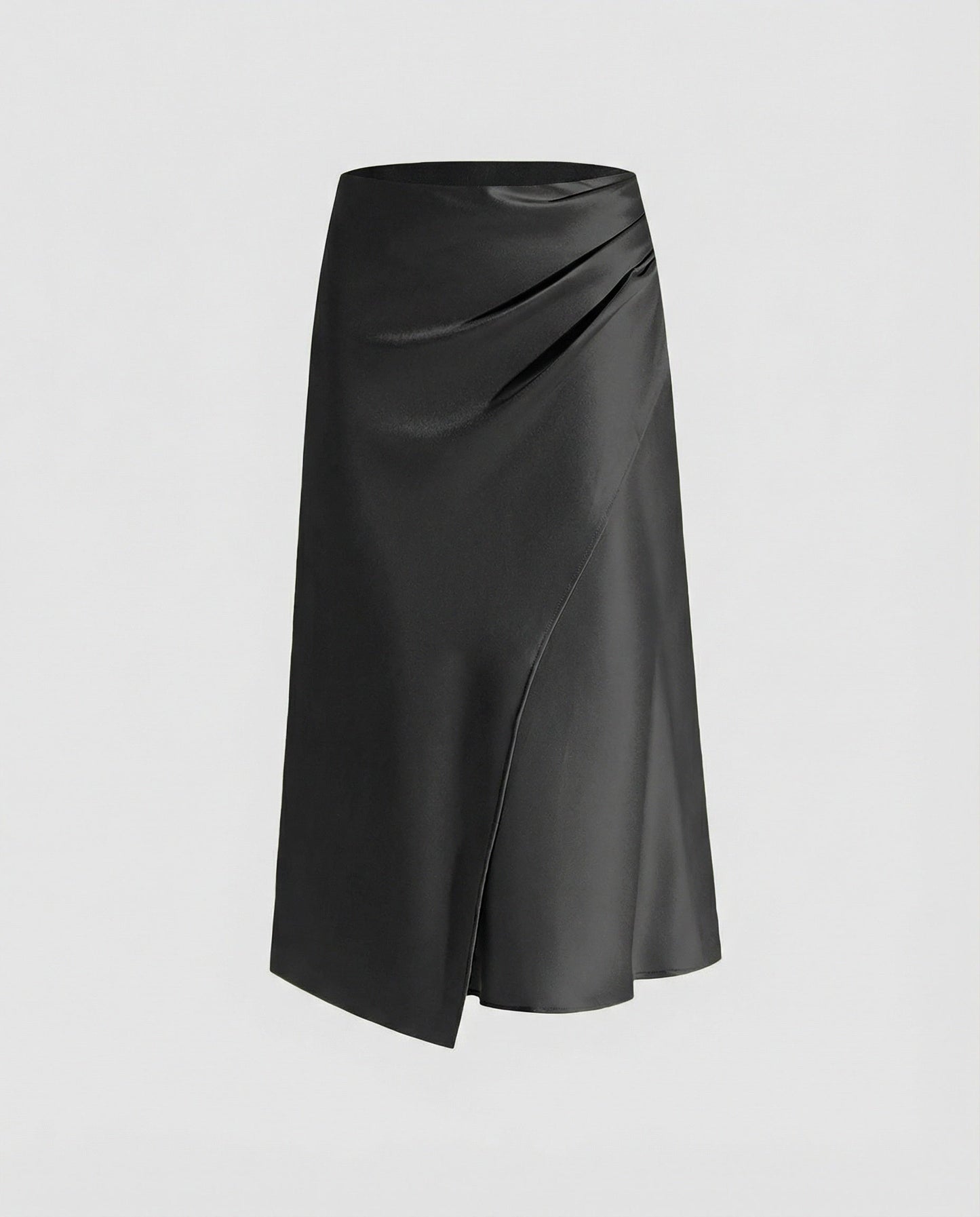 Jupe Portefeuille Fluide avec Drapé et Taille Ajustable pour Femme | Idéale pour Quotidien et Occasions