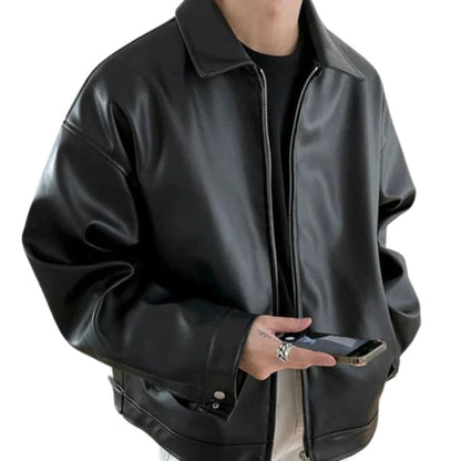 Blouson ample à col chemise pour hommes