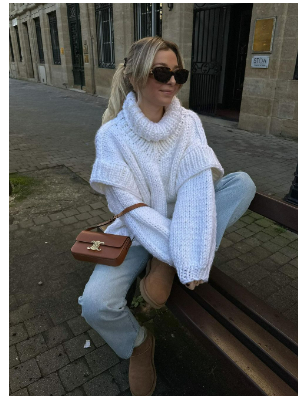 Pull Oversize avec Motif Tricoté pour Femme | Idéal pour La Mi-Saison