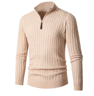 Pull À Demi-Fermeture Éclair Avec Col Montant Pour Hommes | Idéal Pour Un Usage Quotidien