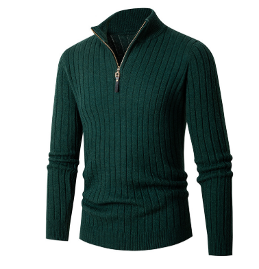 Pull À Demi-Fermeture Éclair Avec Col Montant Pour Hommes | Idéal Pour Un Usage Quotidien