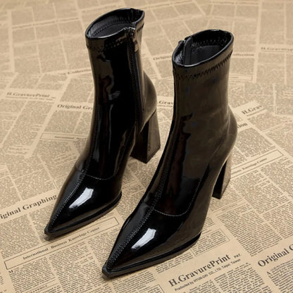 Bottines à Talon Bloc pour Femmes | Idéal pour l’Hiver et l’Usage Quotidien