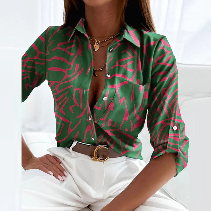 Blouse À Col Rabattu Pour Femme | Idéale Pour L’Automne