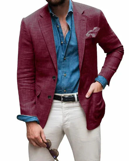 Blazer avec Poche Poitrine pour Homme | Idéal pour le Printemps et l’Été