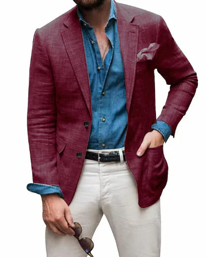 Blazer avec Poche Poitrine pour Homme | Idéal pour le Printemps et l’Été