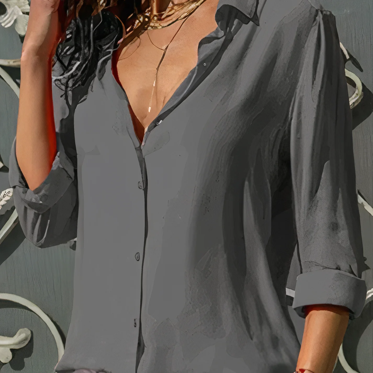 Blouse à Tissu Léger avec Coupe Classique pour Femmes | Idéale pour les Occasions Quotidiennes